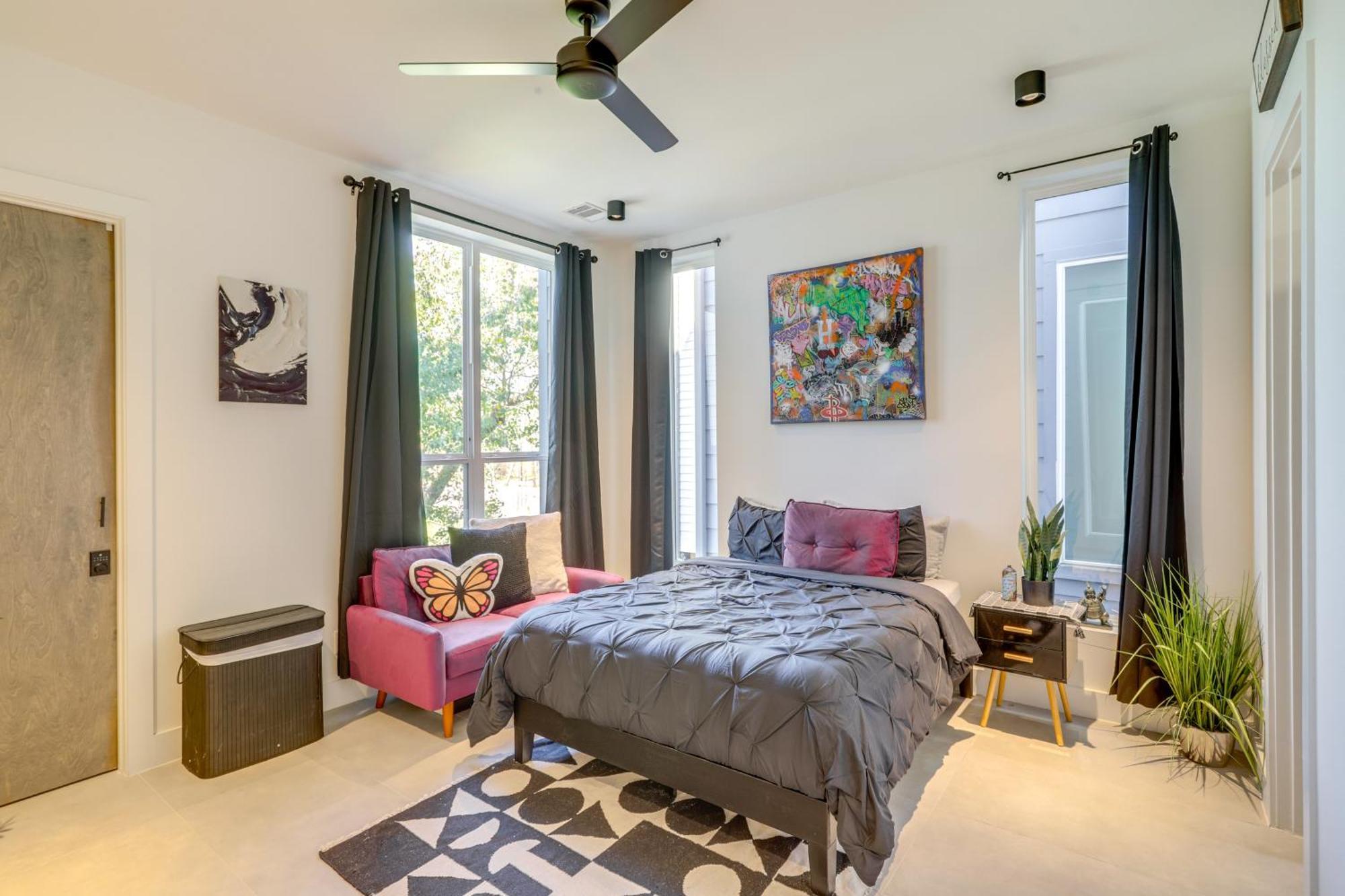 3 Mi To Dtwn Modern Townhome With Yard In יוסטון מראה חיצוני תמונה
